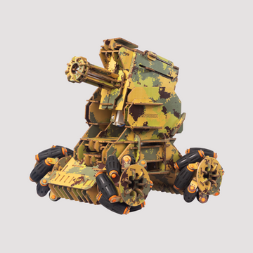 Woodmaster 3D Wooden Puzzles RC Artillery Chariot - Army Color