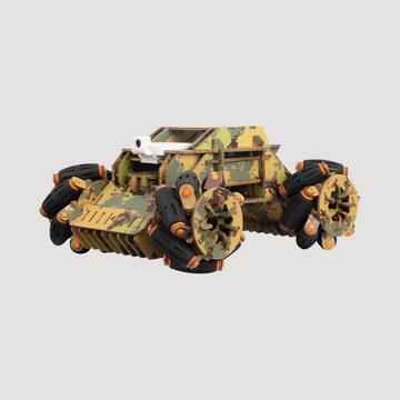 Woodmaster 3D Wooden Puzzles RC Omni Chariot - Army Color