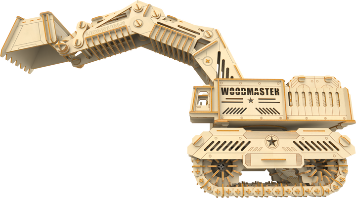 Unleash Your Inner Engineer with the World's First Wooden RC Excavator!