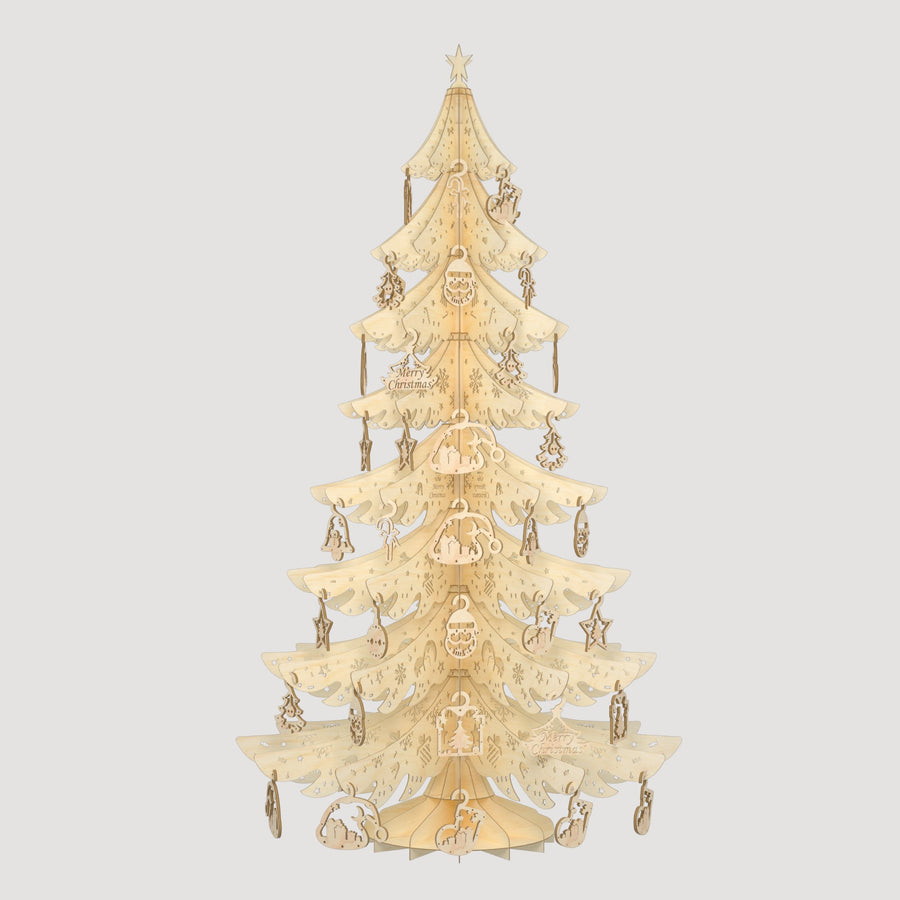 3D Wooden Puzzles Christmas Tree