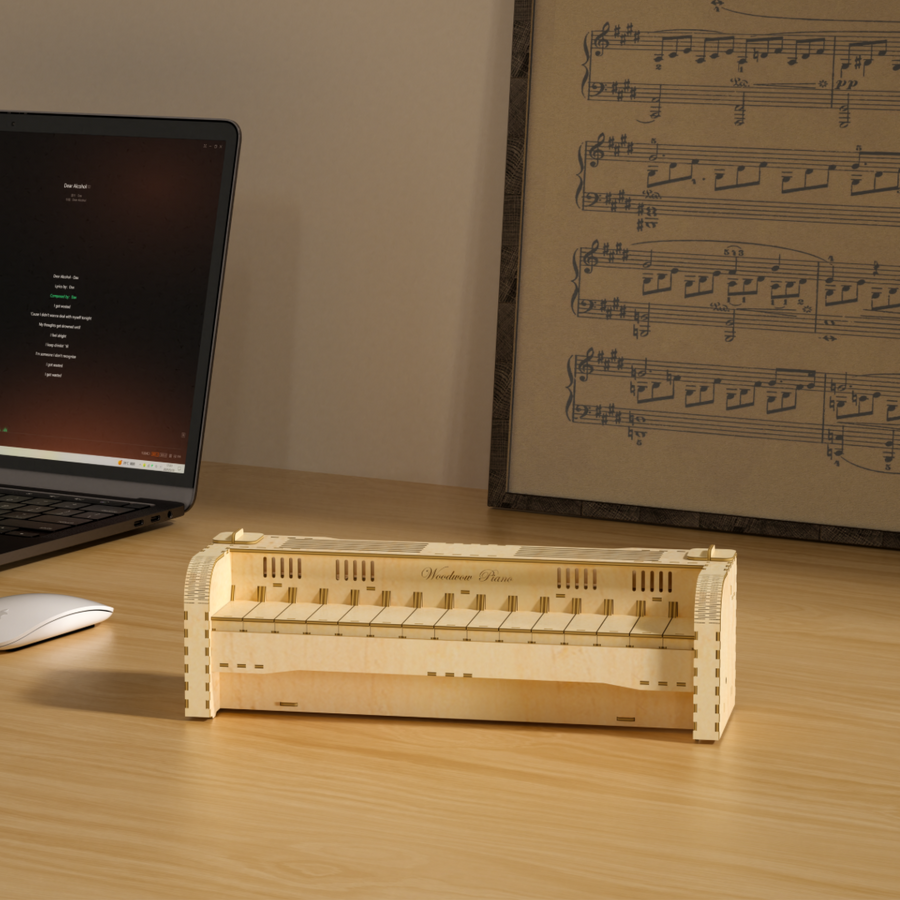 3D Wooden Puzzles Electronic Piano