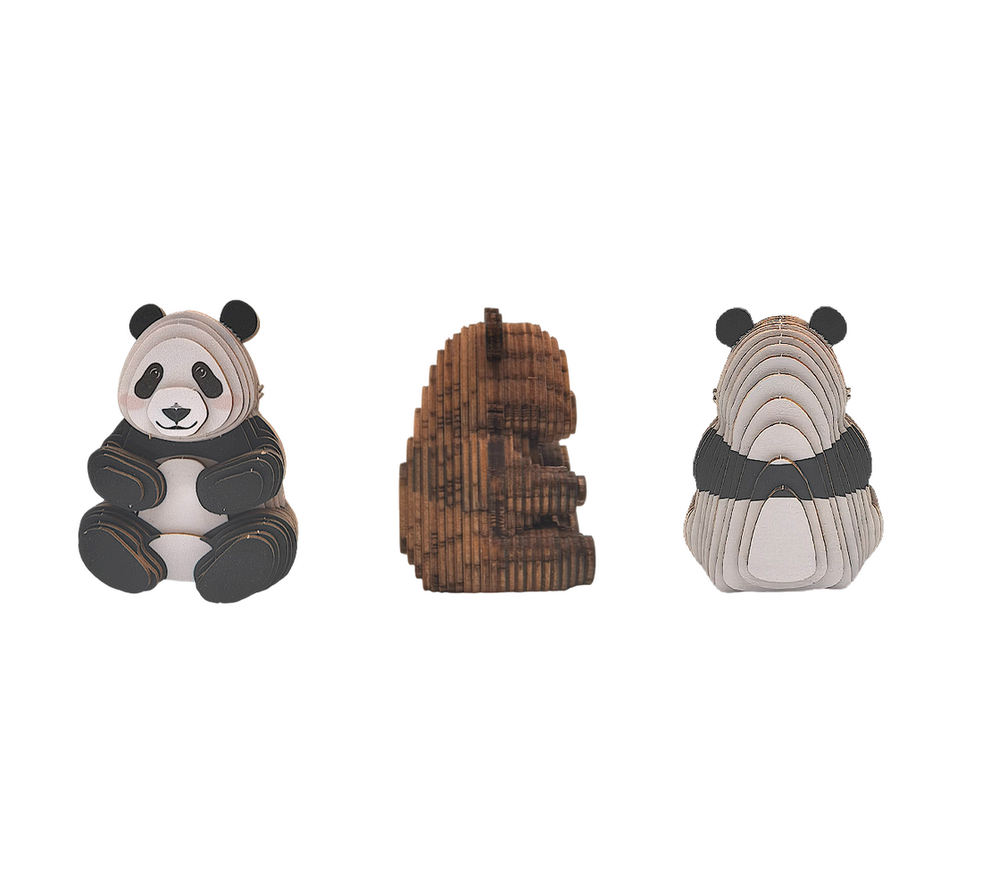 Wooden Puzzle Panda Toys for Kids