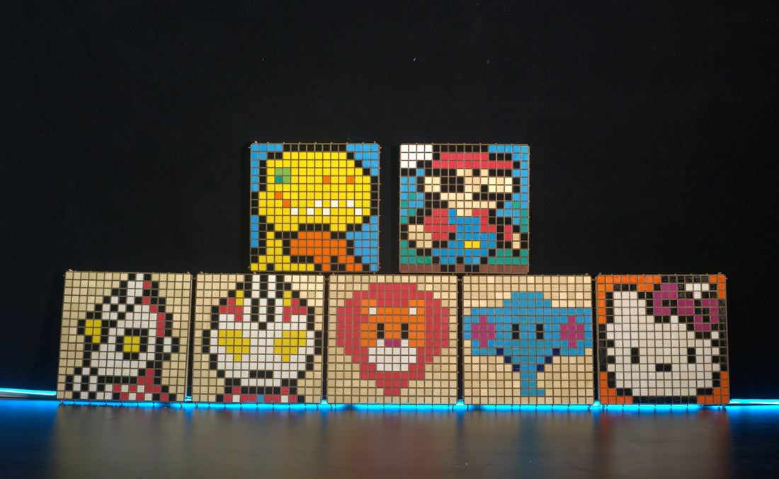 Wooden Puzzle Pixel Painting