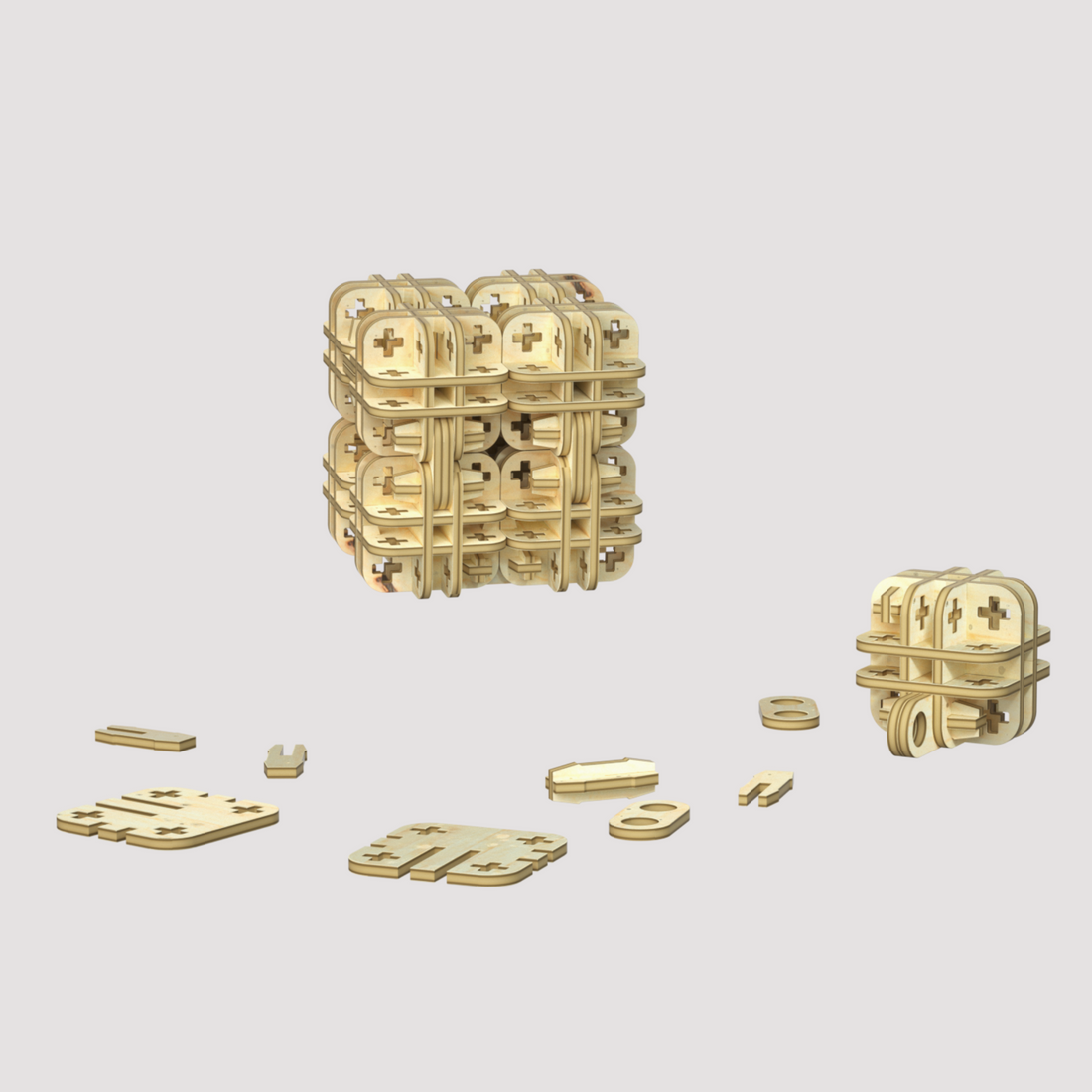 3D Wooden Puzzles Decompress Rubik&