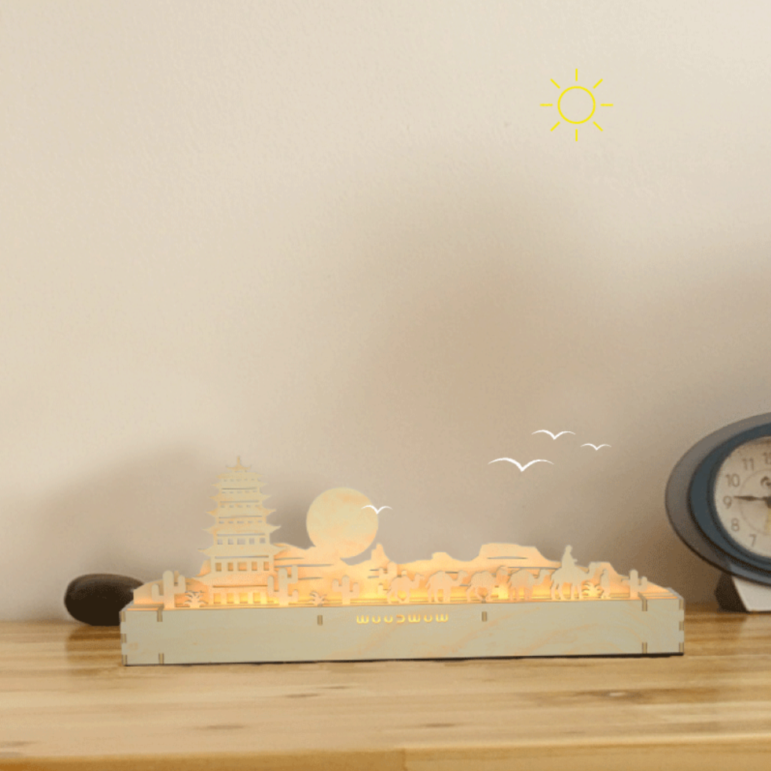 3D Wooden Puzzles Ambient Lighting - Silk Roads