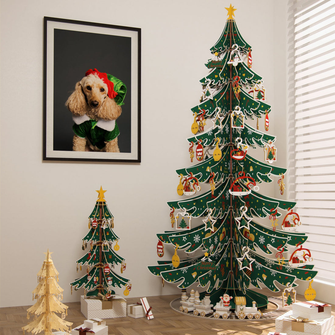 3D Wooden Puzzles Christmas Tree