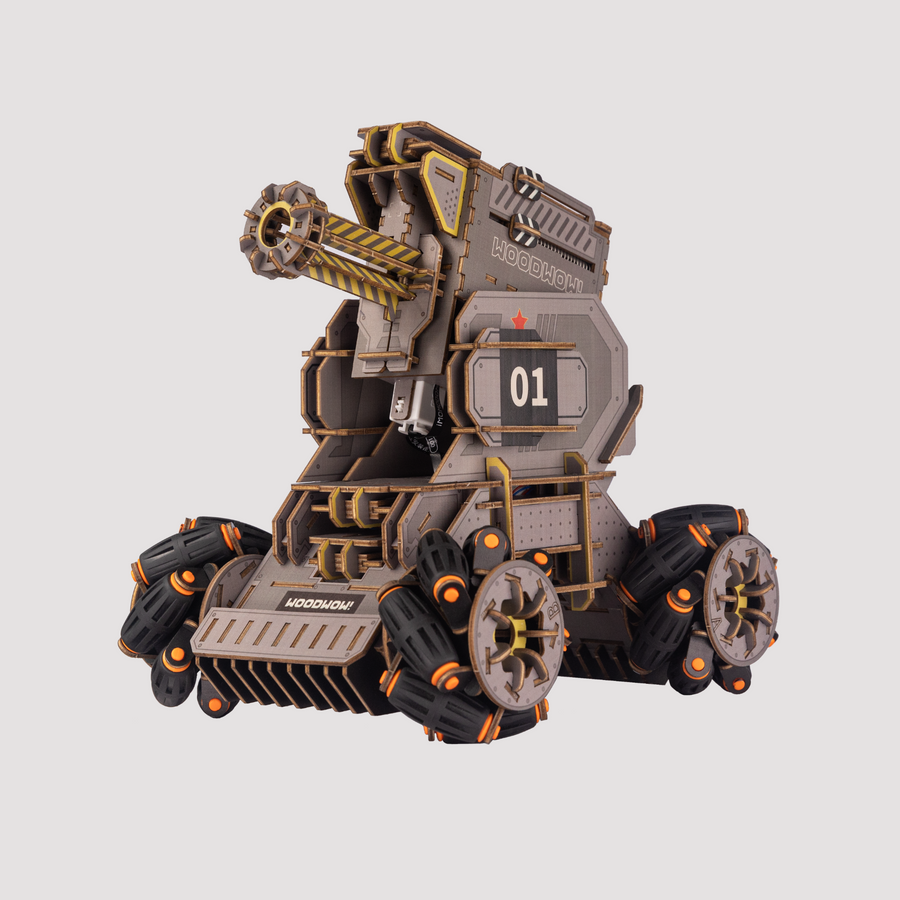 Woodmaster 3D Wooden Puzzles RC Artillery Chariot - Mecha Color