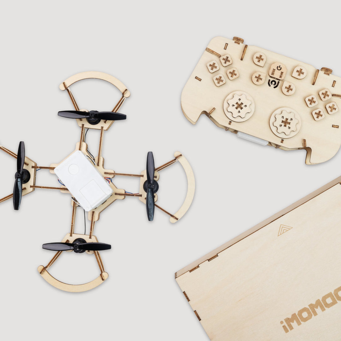 Airwood Sky 3D Wooden Puzzles RC Drone EDU Kit - CROSS