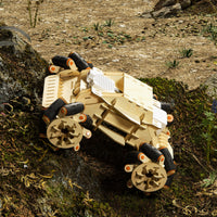 Woodmaster 3D Wooden Puzzles RC Omni Chariot - Army Color