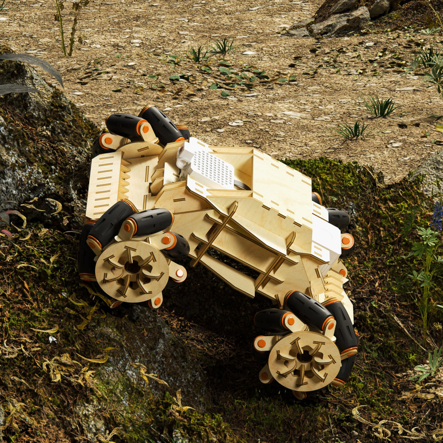 Woodmaster 3D Wooden Puzzles RC Omni Chariot - Mecha Color