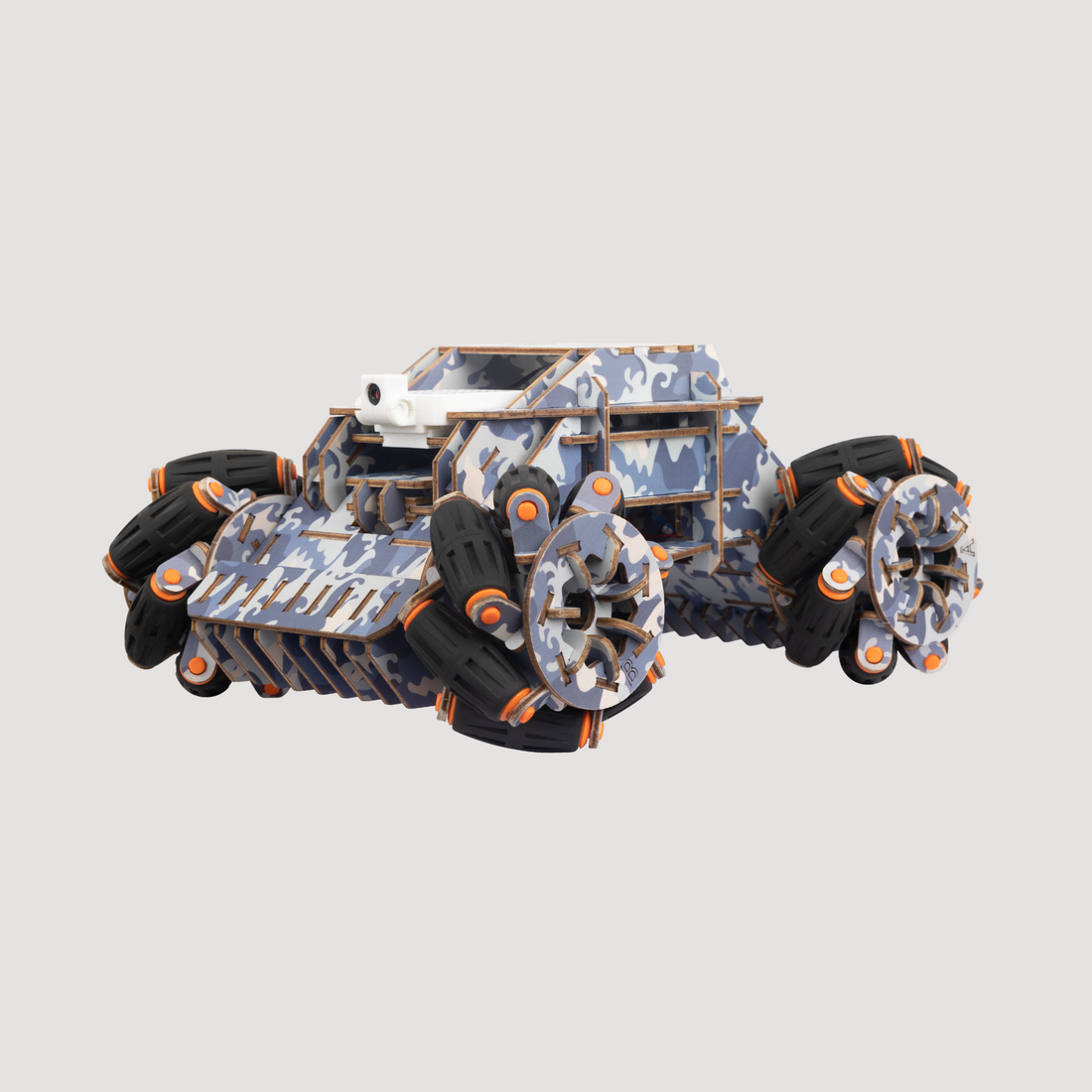 Woodmaster 3D Wooden Puzzles RC Omni Chariot - Navy Color