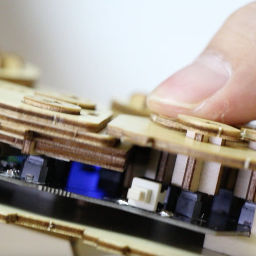 3D Wooden Puzzles Remote Control Handle