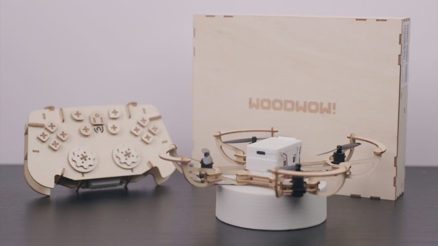 Airwood Sky 3D Wooden Puzzles RC Drone EDU Kit - CUBEE